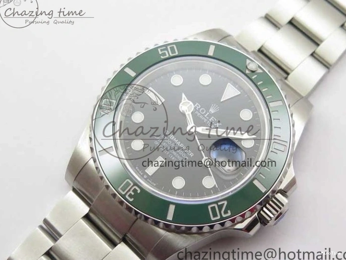 MiroTime 0701 Bold Submariner 41mm 126610 LV Kermit EWF Black Dial on SS Bracelet A 2765